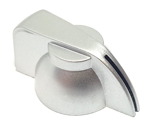 Chicken Head Knob - Silver - Click Image to Close